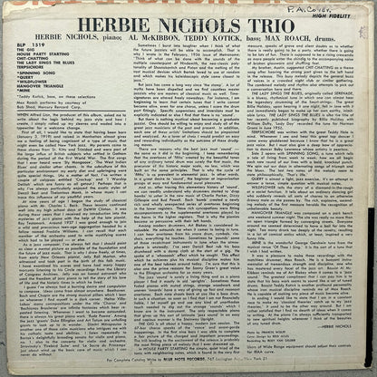 1519/ HERBIE NICHOLS - Trio