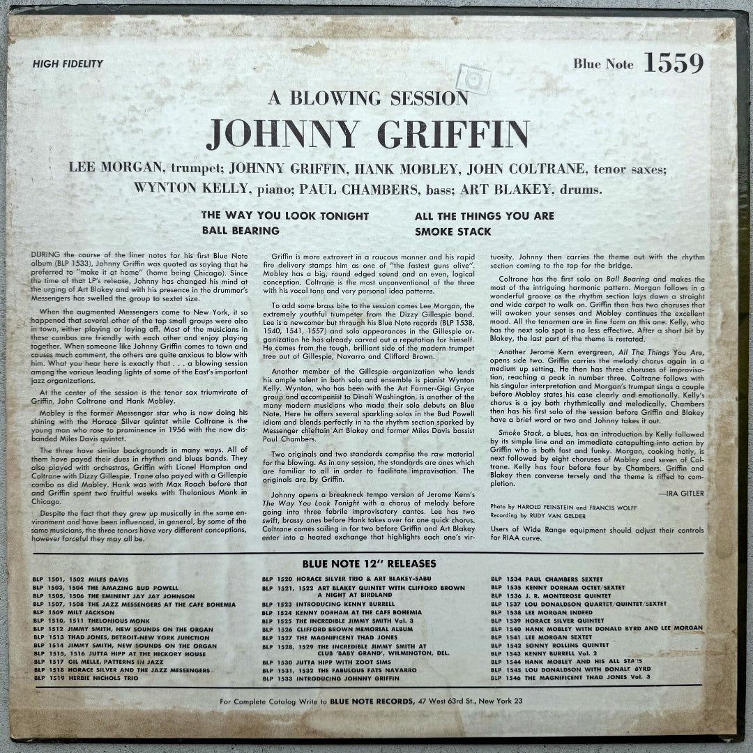 1559/ JOHNNY GRIFFIN - A Blowing Session