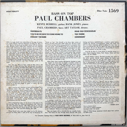 1569/ PAUL CHAMBERS - Bass on Top