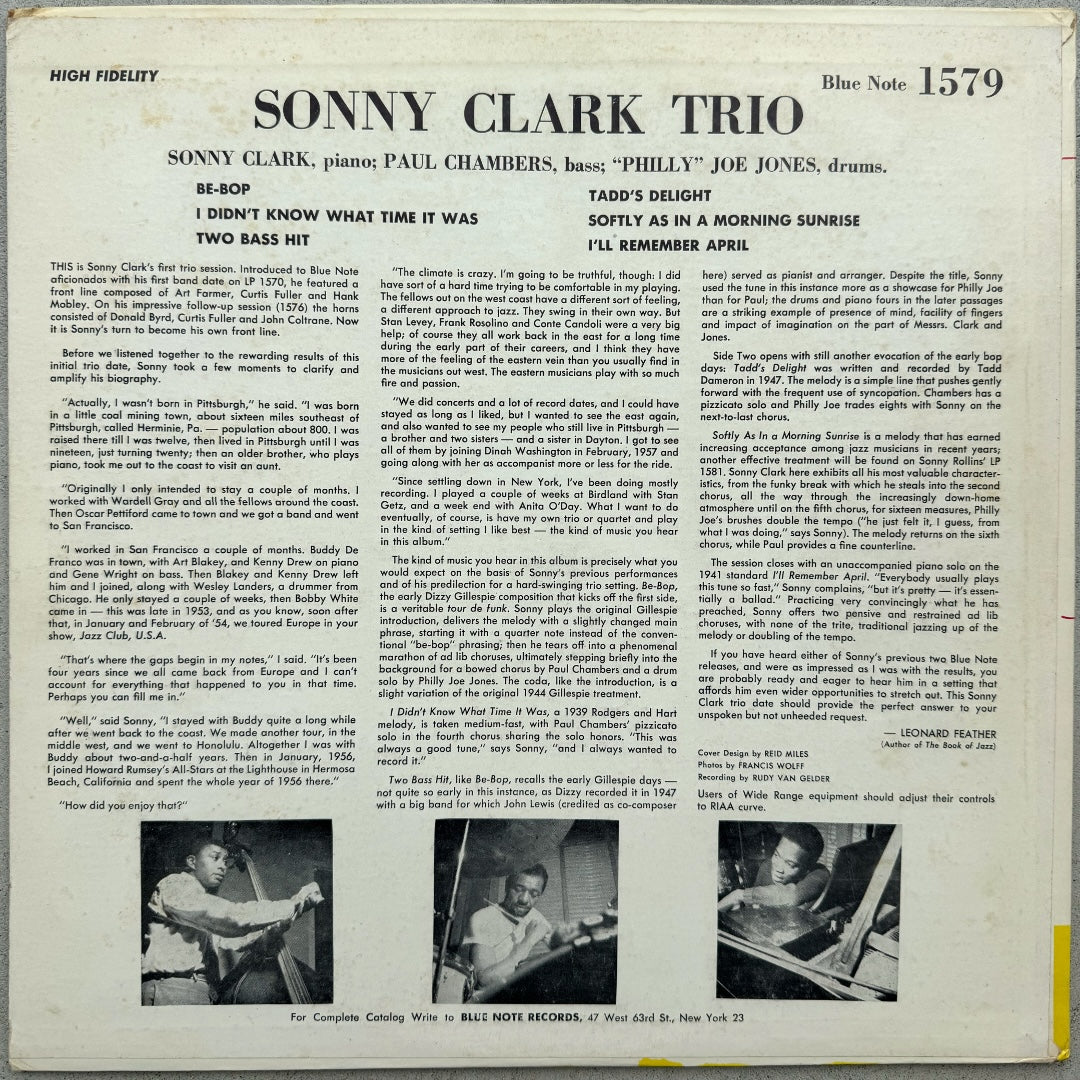 1579/ SONNY CLARK - Trio