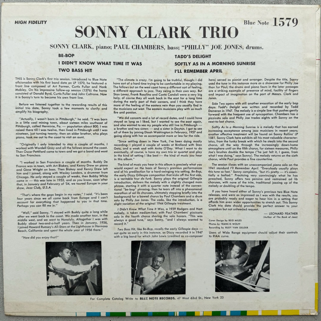 1579/ SONNY CLARK - Trio