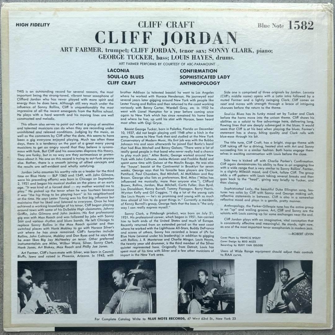 1582/ CLIFFORD JORDAN - Cliff Craft