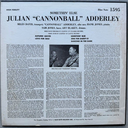 1598/ CANNONBALL ADDERLEY - Somethin' Else