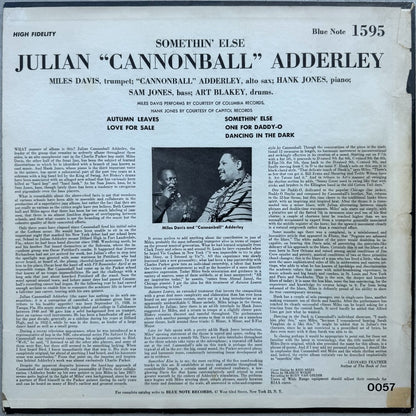 1595/ CANNONBALL ADDERLEY - Somethin' Else