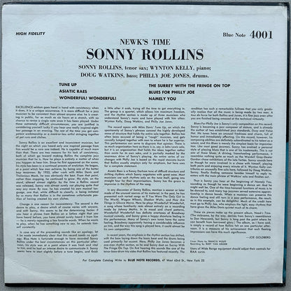 4001/ SONNY ROLLINS - Newk's Time