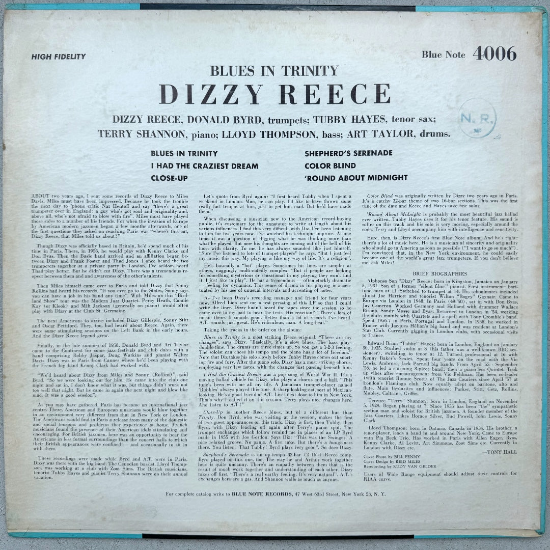 4006/ DIZZY REECE - Blues in Trinity