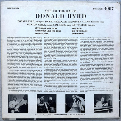 4007/ DONALD BYRD - Off To The Races