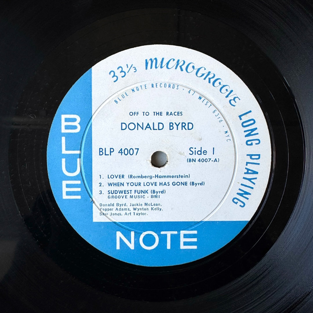 4007/ DONALD BYRD - Off To The Races