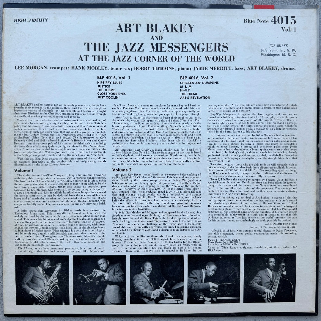 4015/ ART BLAKEY - At The Jazz Corner Vol. 1