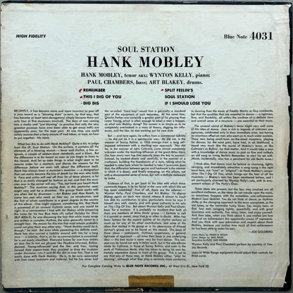 4031/ HANK MOBLEY - Soul Station