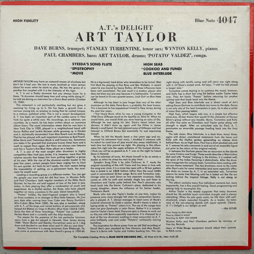 4047/ ART TAYLOR - A.T.'s Delight