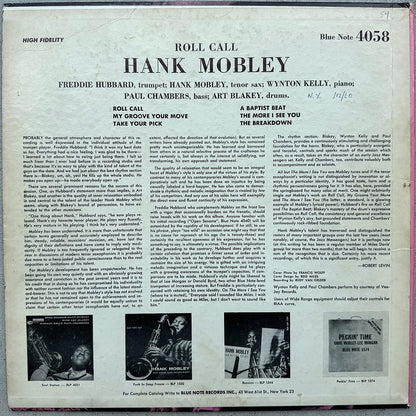 4058/ HANK MOBLEY - Roll Call