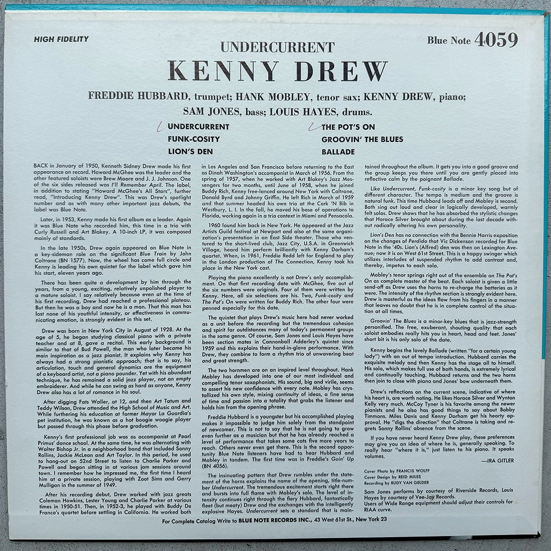 4059/ KENNY DREW - Undercurrent