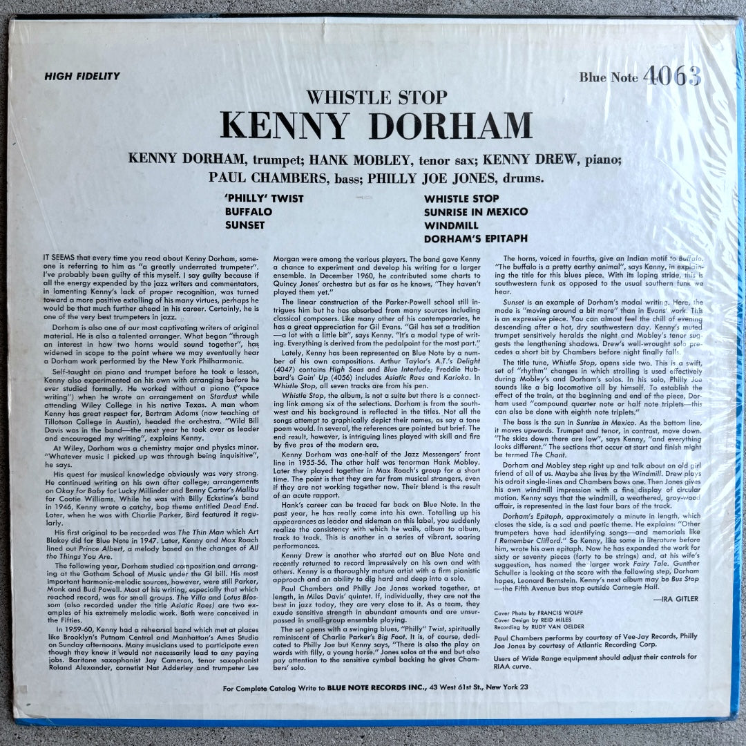 4063/ KENNY DORHAM - Whistle Stop