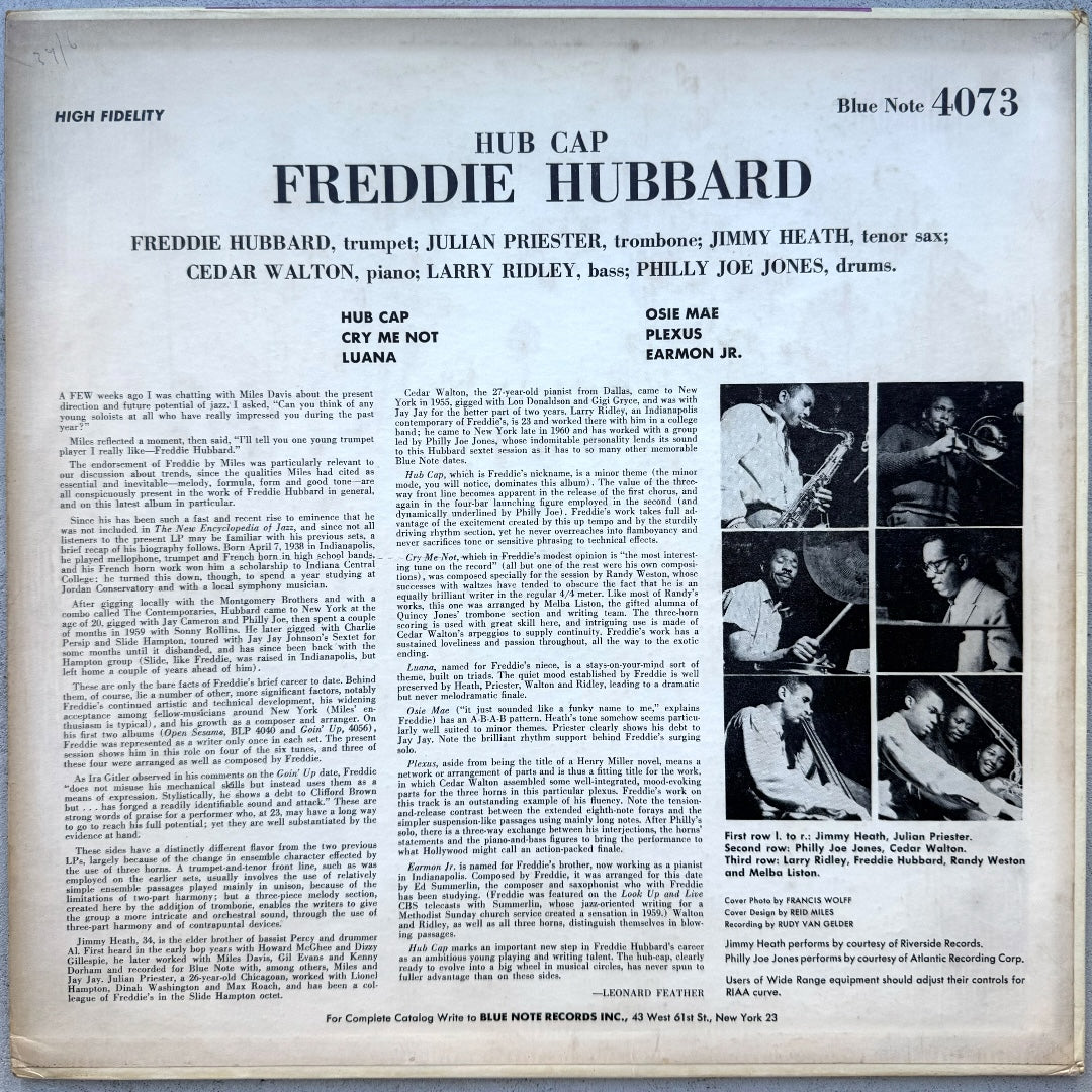 4073/ FREDDIE HUBBARD - Hub Cap