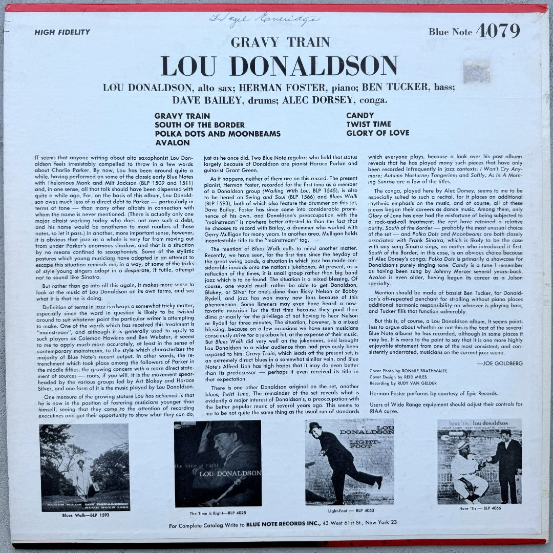 4079/ LOU DONALDSON - Gravy Train
