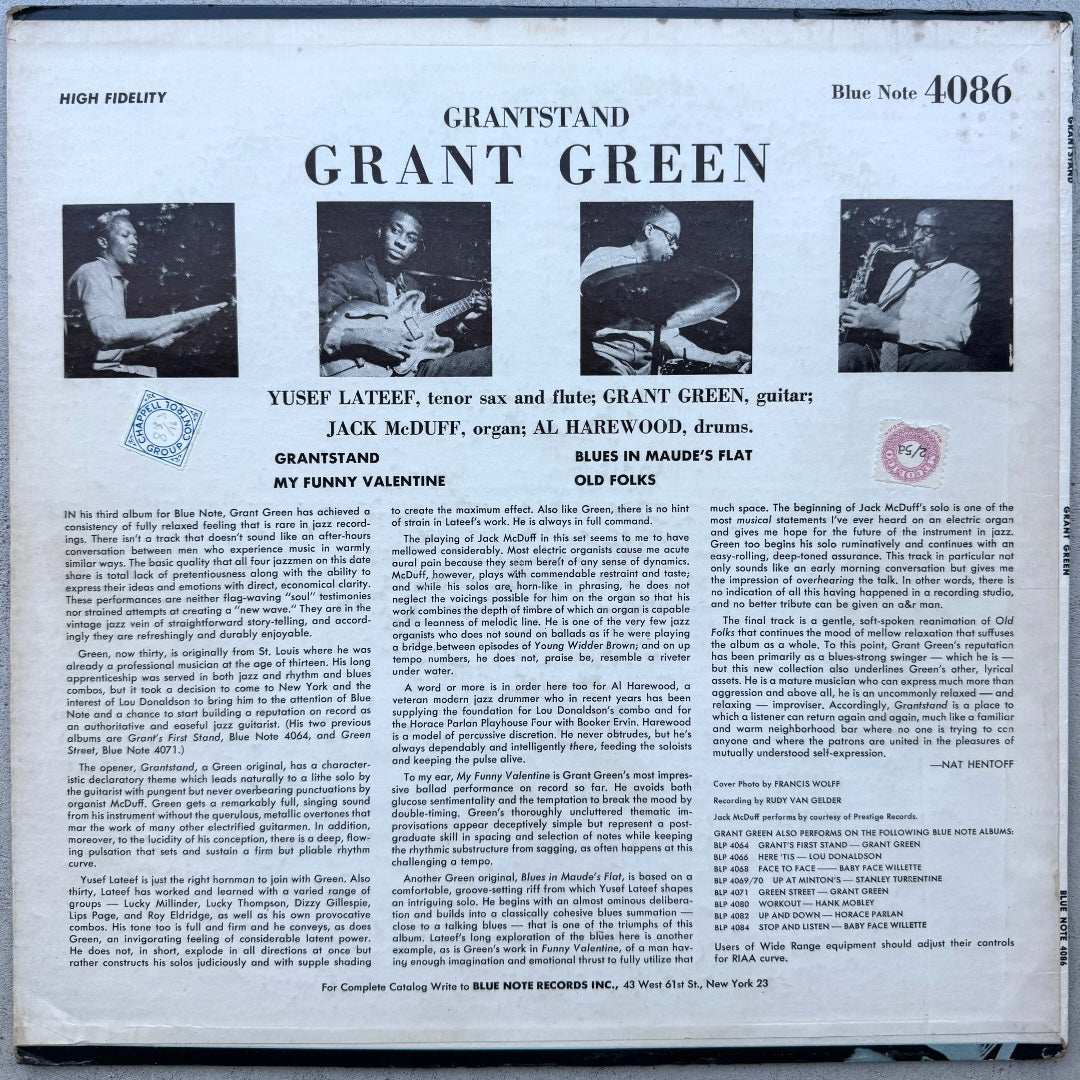 4086/ GRANT GREEN - Grantstand