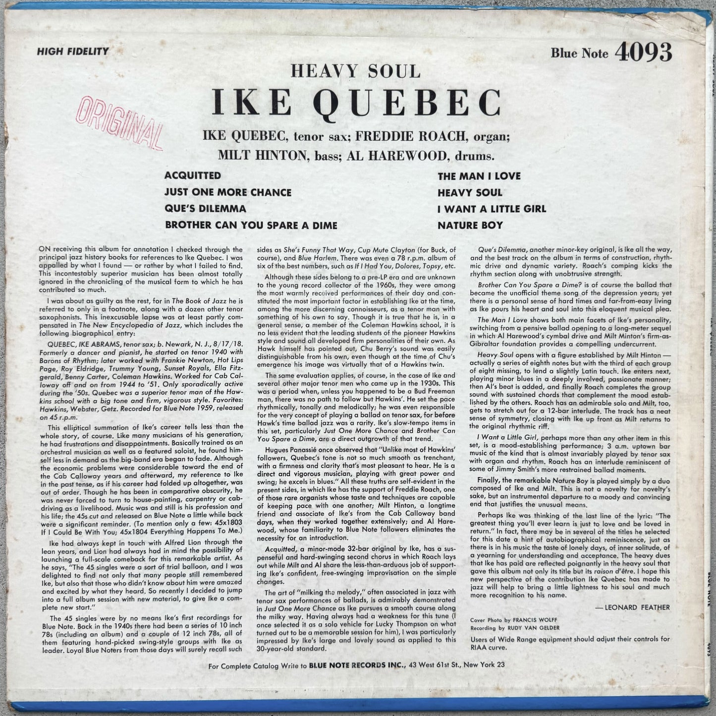 4093/ IKE QUEBEC - Heavy Soul