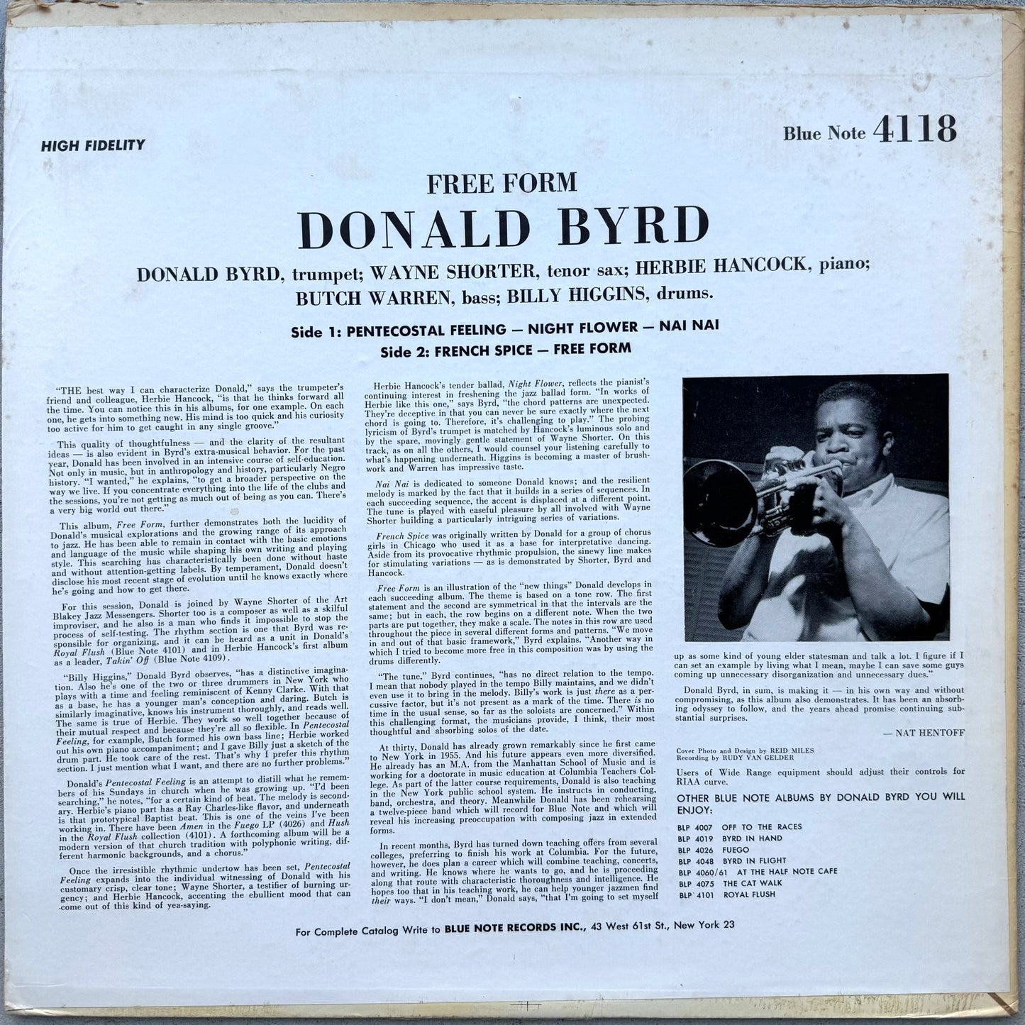 4118/ DONALD BYRD - Free Form
