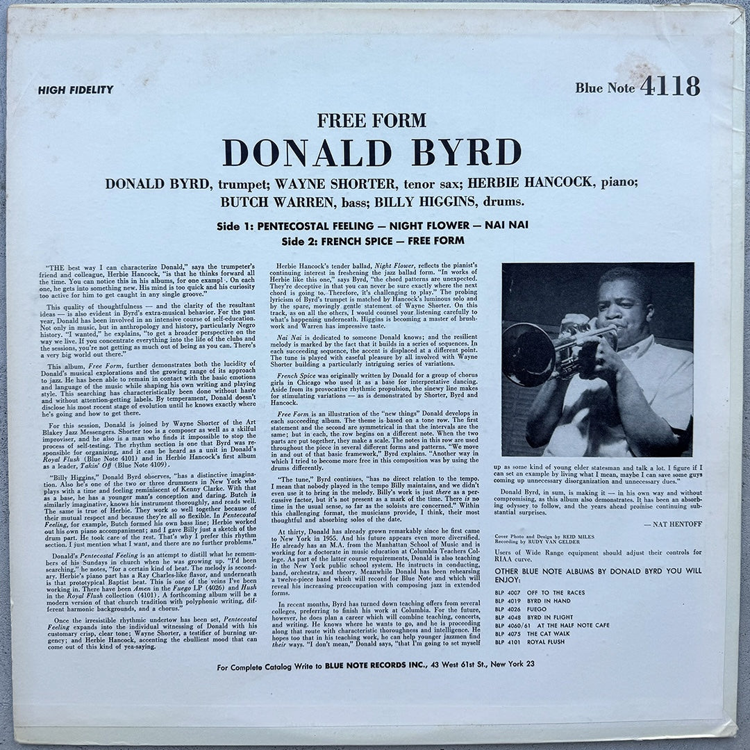 4118/ DONALD BYRD - Free Form