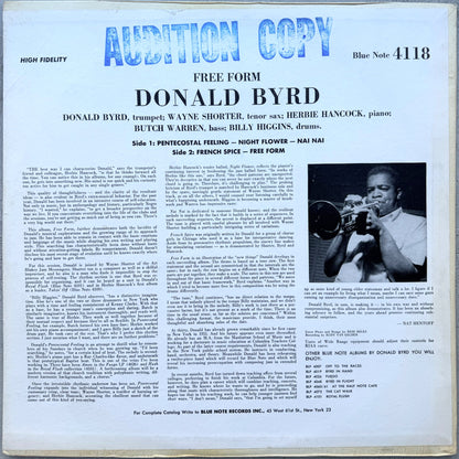 4118/ DONALD BYRD - Free Form