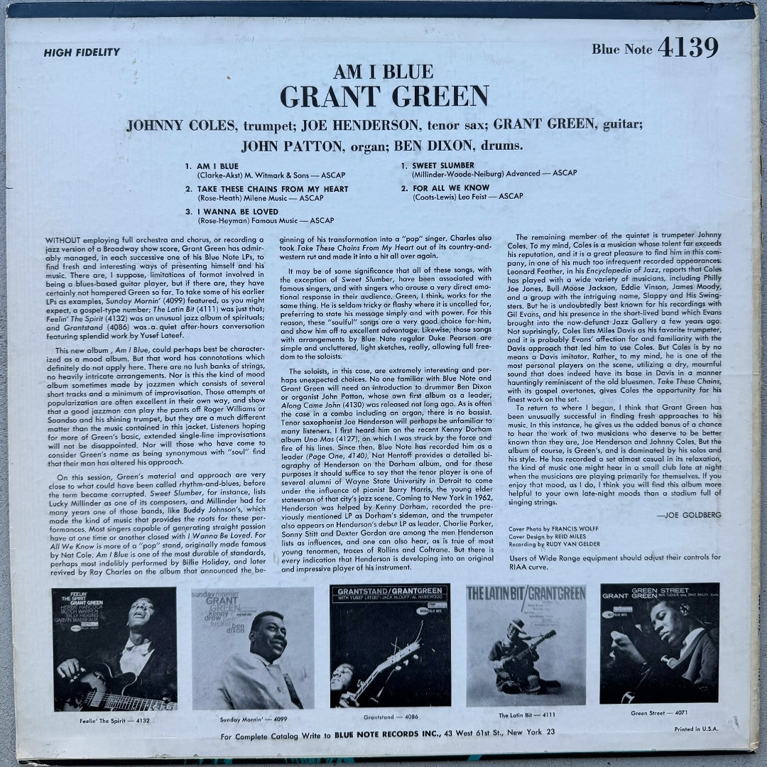 4139/ GRANT GREEN - Am I Blue