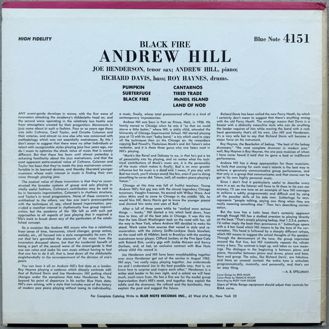 4151/ ANDREW HILL - Black Fire