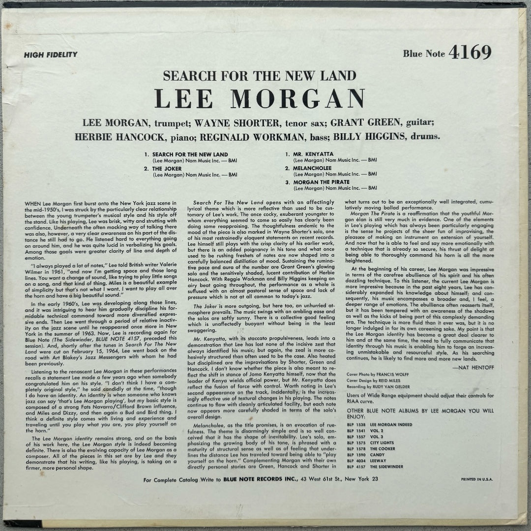 4169/ LEE MORGAN - Search For The New Land