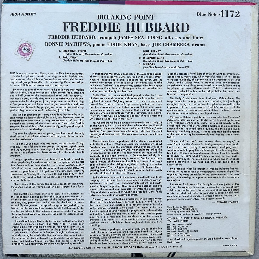 4172/ FREDDIE HUBBARD - Breaking Point!