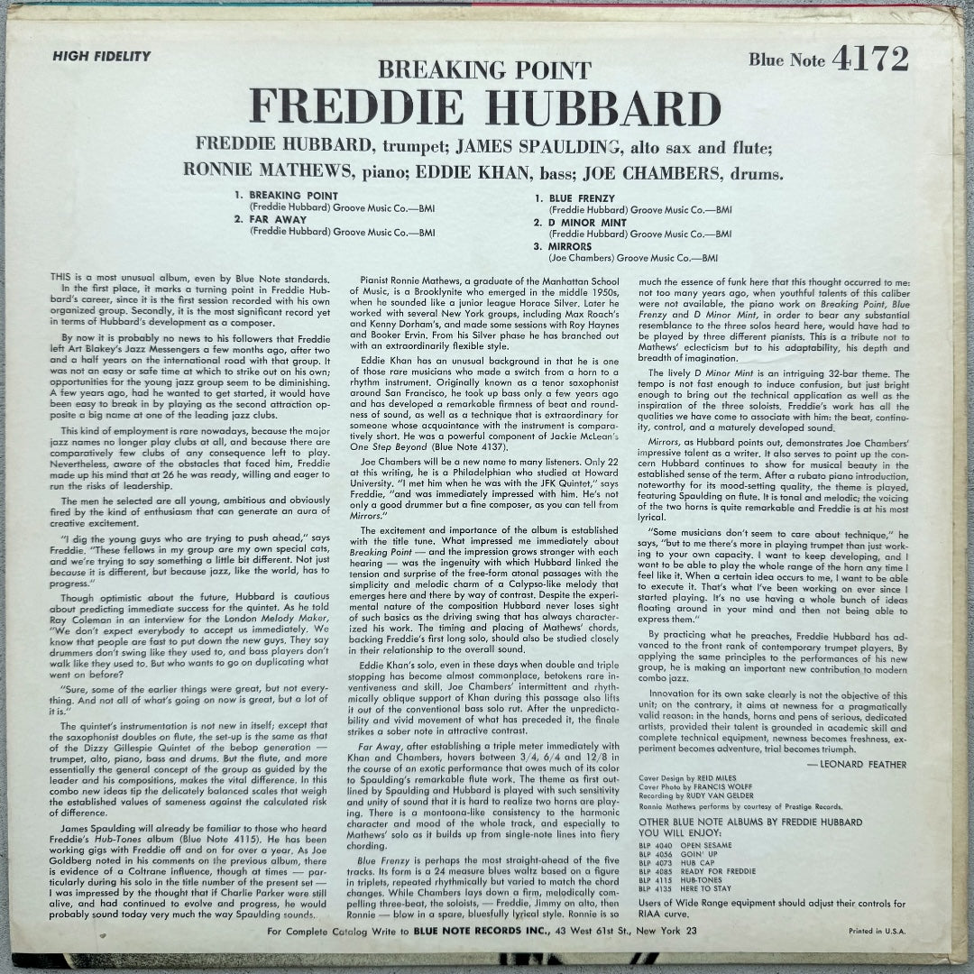 4172/ FREDDIE HUBBARD - Breaking Point