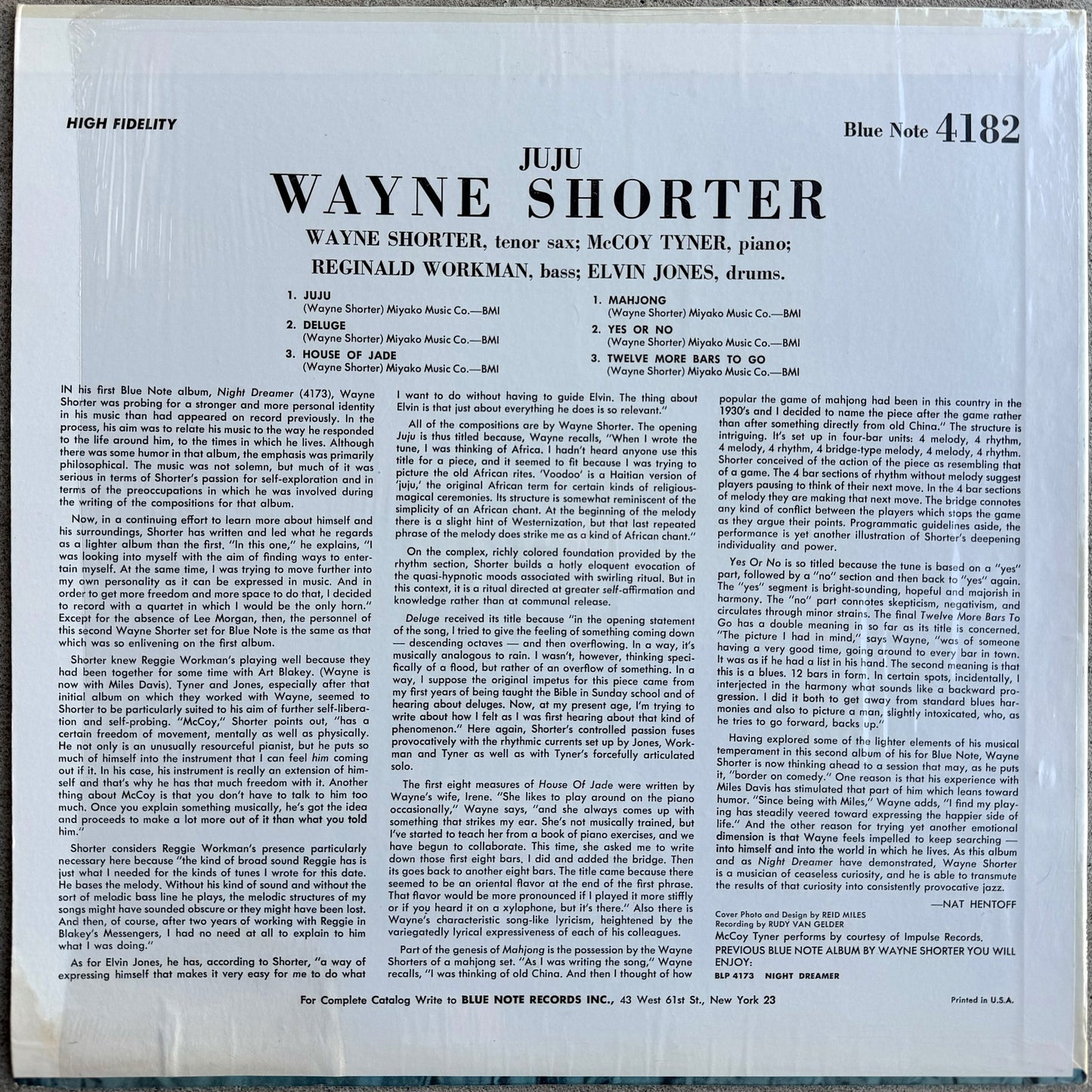 4182/ WAYNE SHORTER - Juju