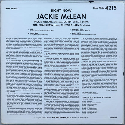 4215/ JACKIE MCLEAN - Right Now