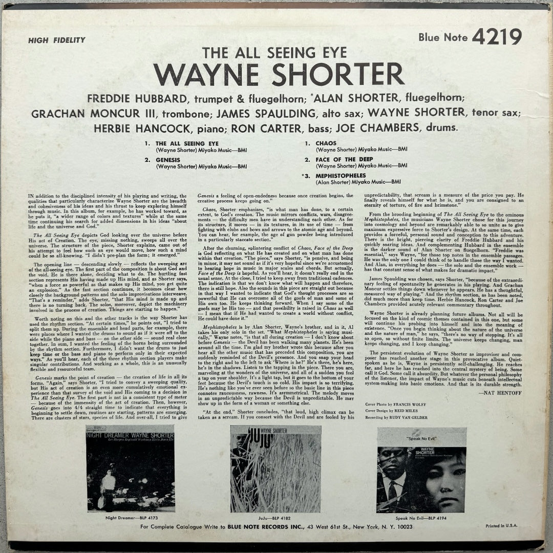 4216/ WAYNE SHORTER - The All Seeing Eye