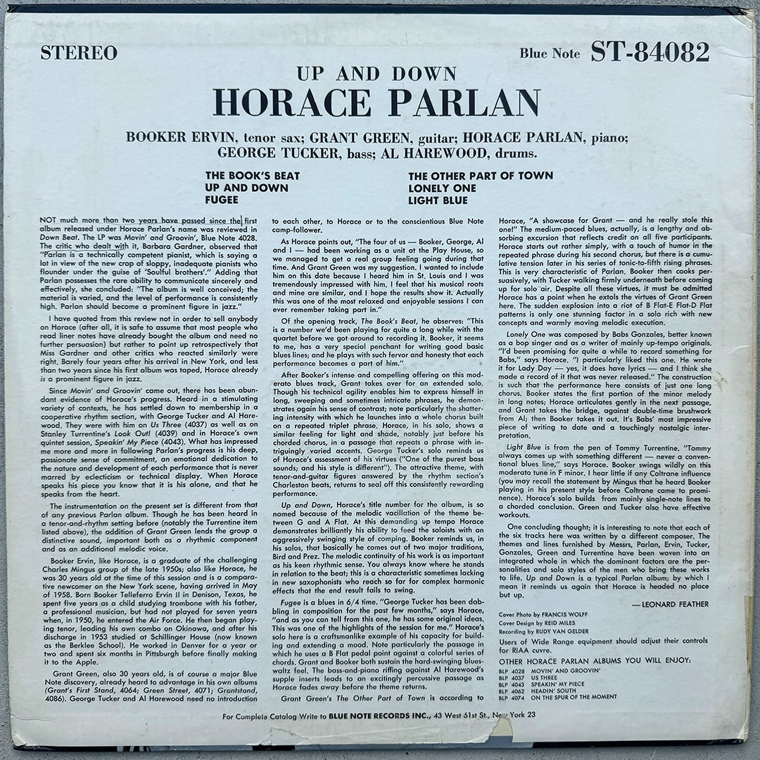 84082/ HORACE PARLAN - Up & Down