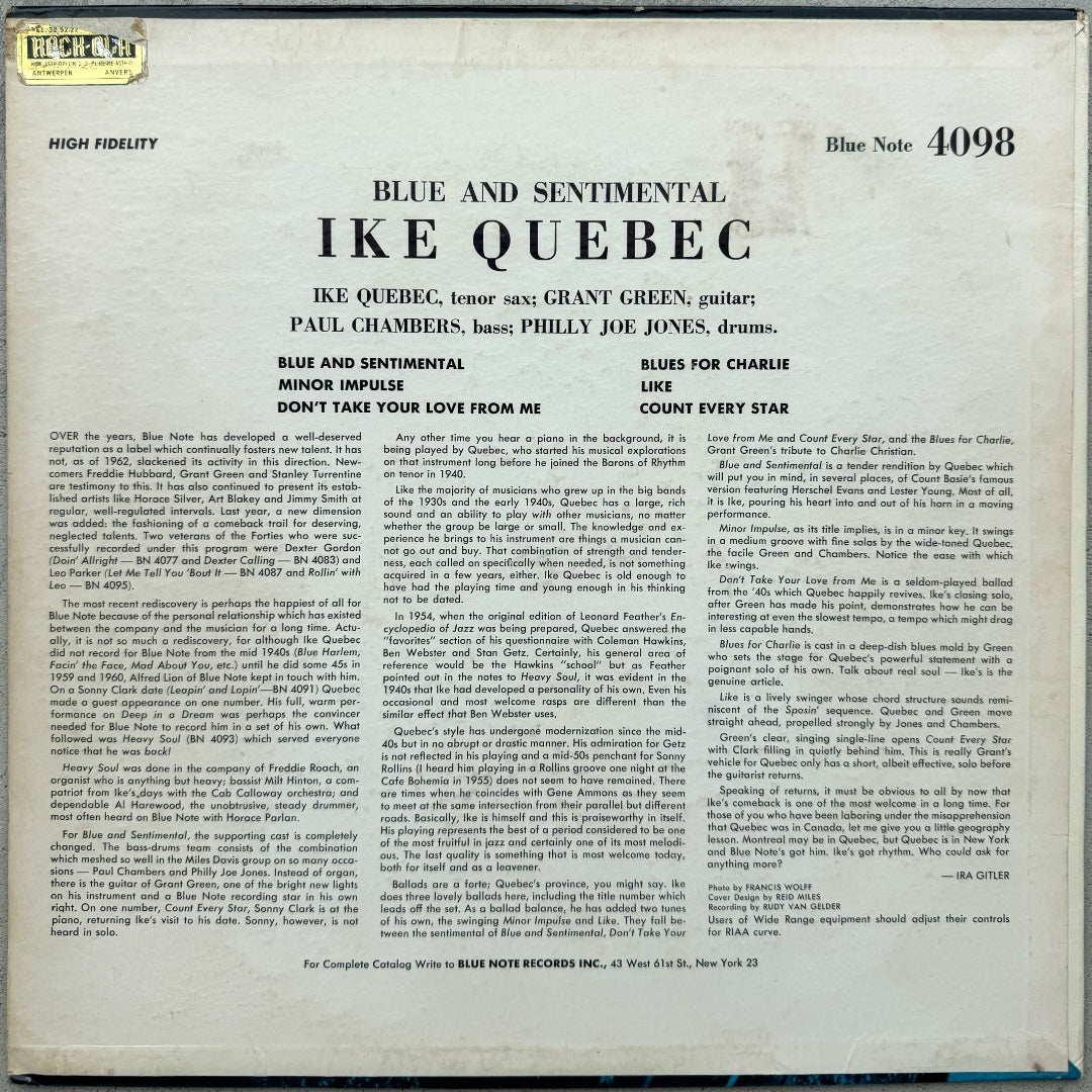 84098/ IKE QUEBEC - Blue and Sentimental