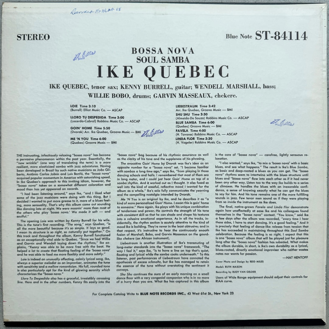 84114/ IKE QUEBEC - Bossa Nova Soul Samba