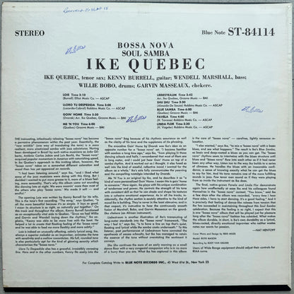 84114/ IKE QUEBEC - Bossa Nova Soul Samba