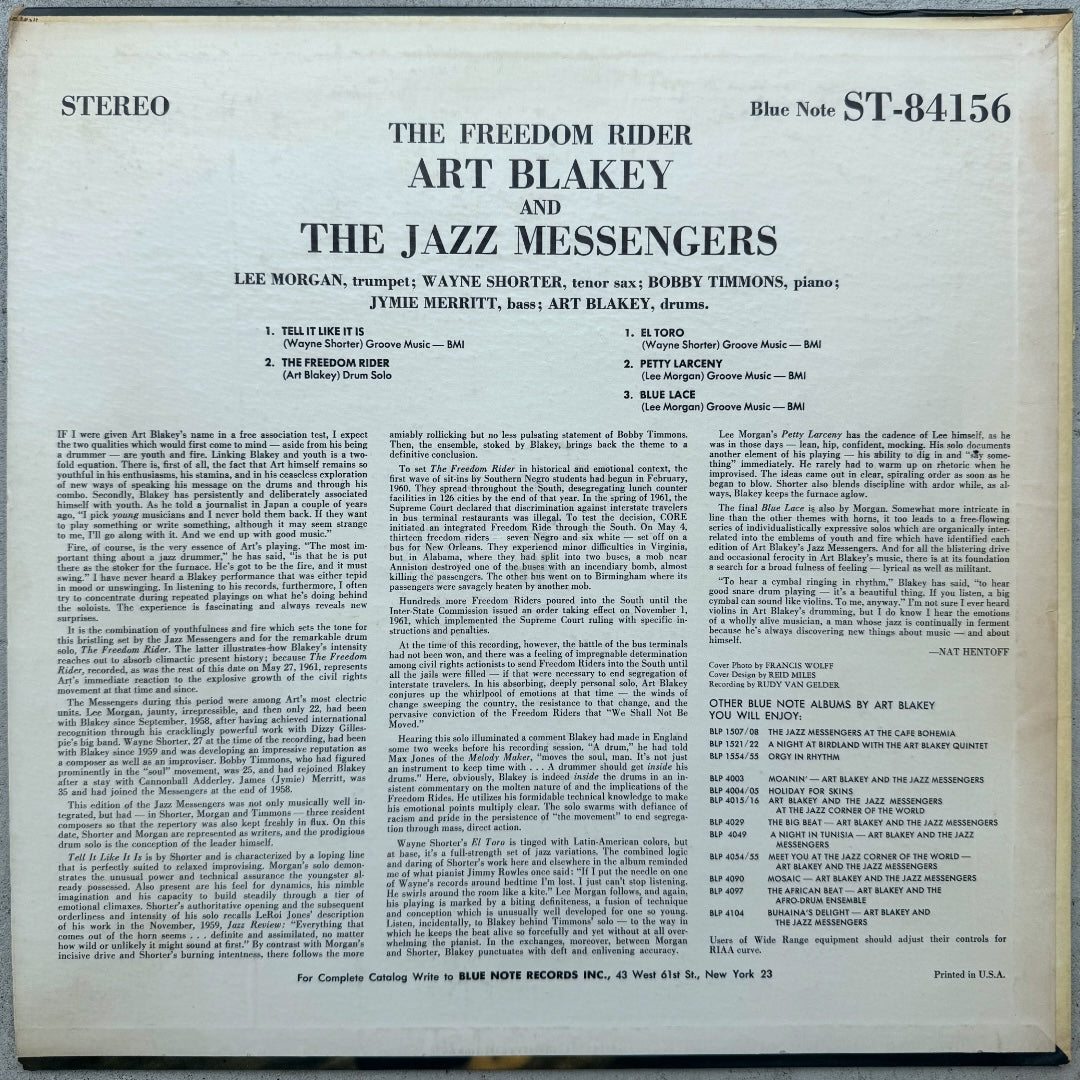 84156/ ART BLAKEY - The Freedom Rider
