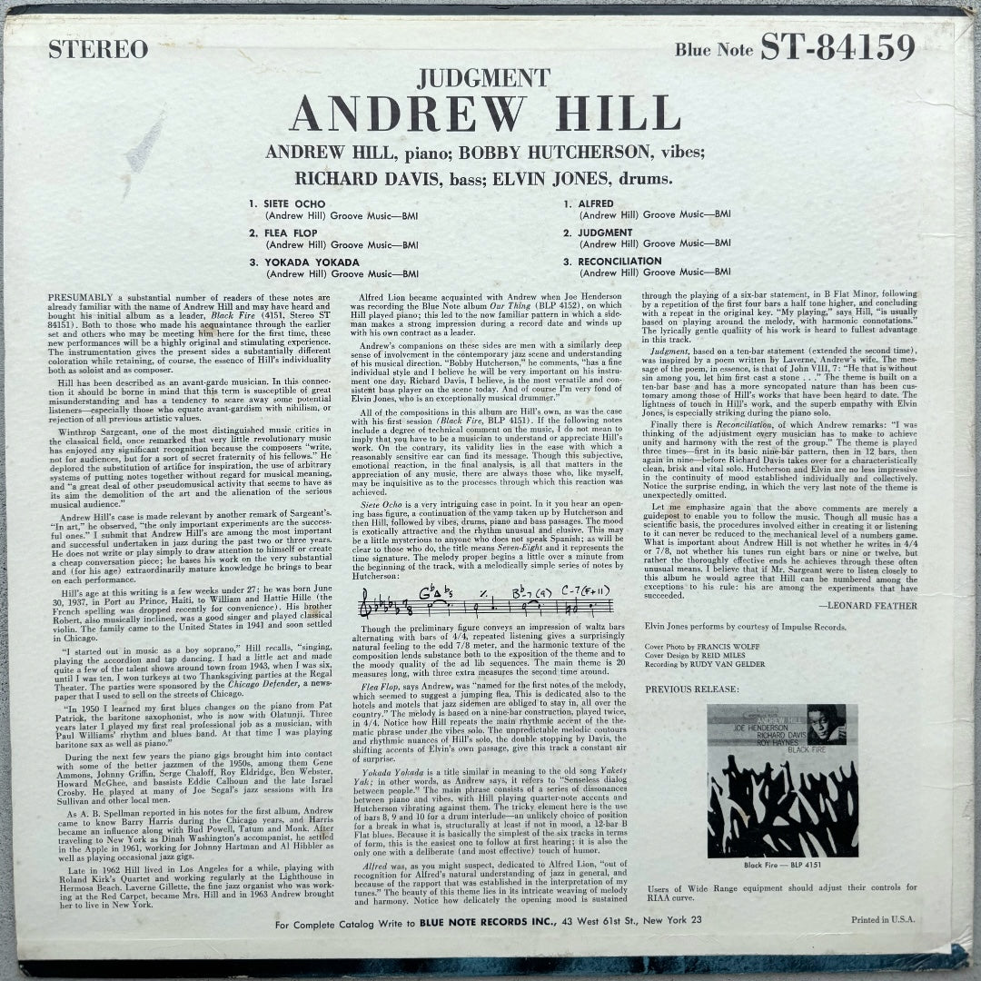 84159/ ANDREW HILL - Judgment