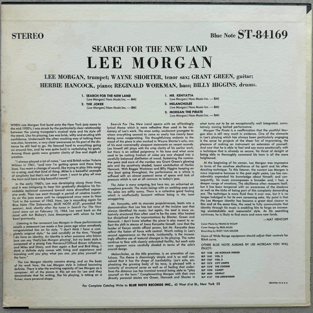 84169/ LEE MORGAN - Search For The New Land
