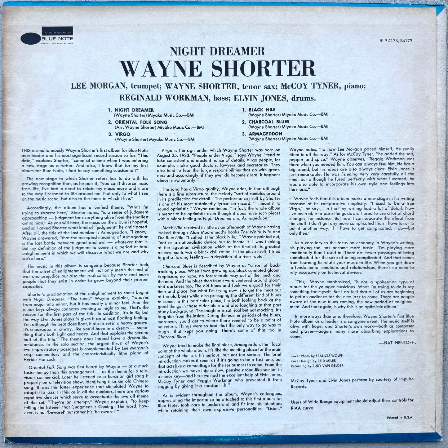84173/ WAYNE SHORTER - Night Dreamer