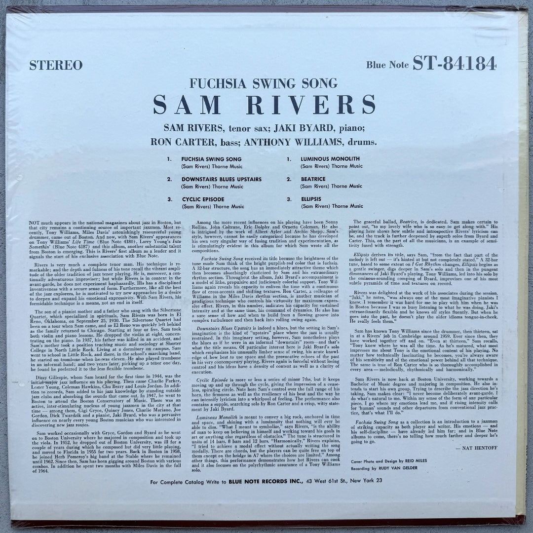 84184/ SAM RIVERS - Fuchsia Swing Song