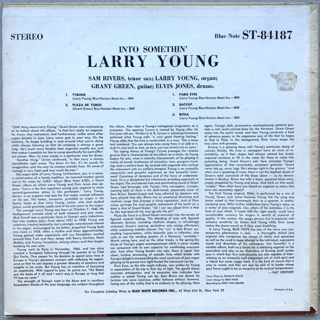 84187/ LARRY YOUNG - Into Somethin'