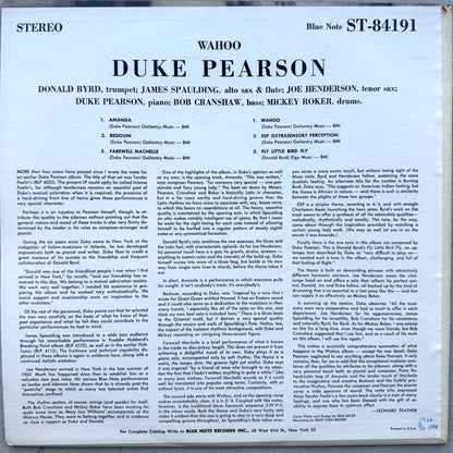 84191/ DUKE PEARSON - Wahoo