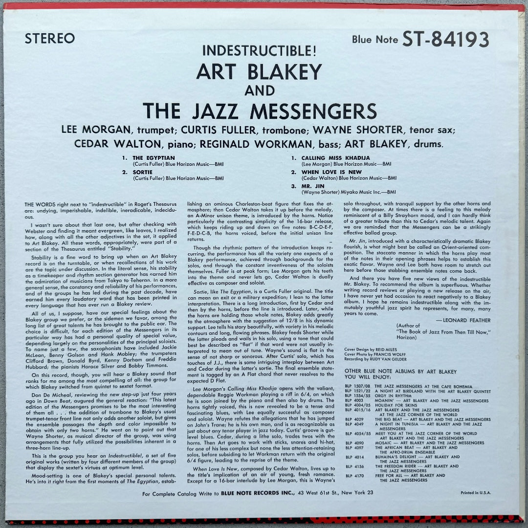 84193/ ART BLAKEY - Indestructible