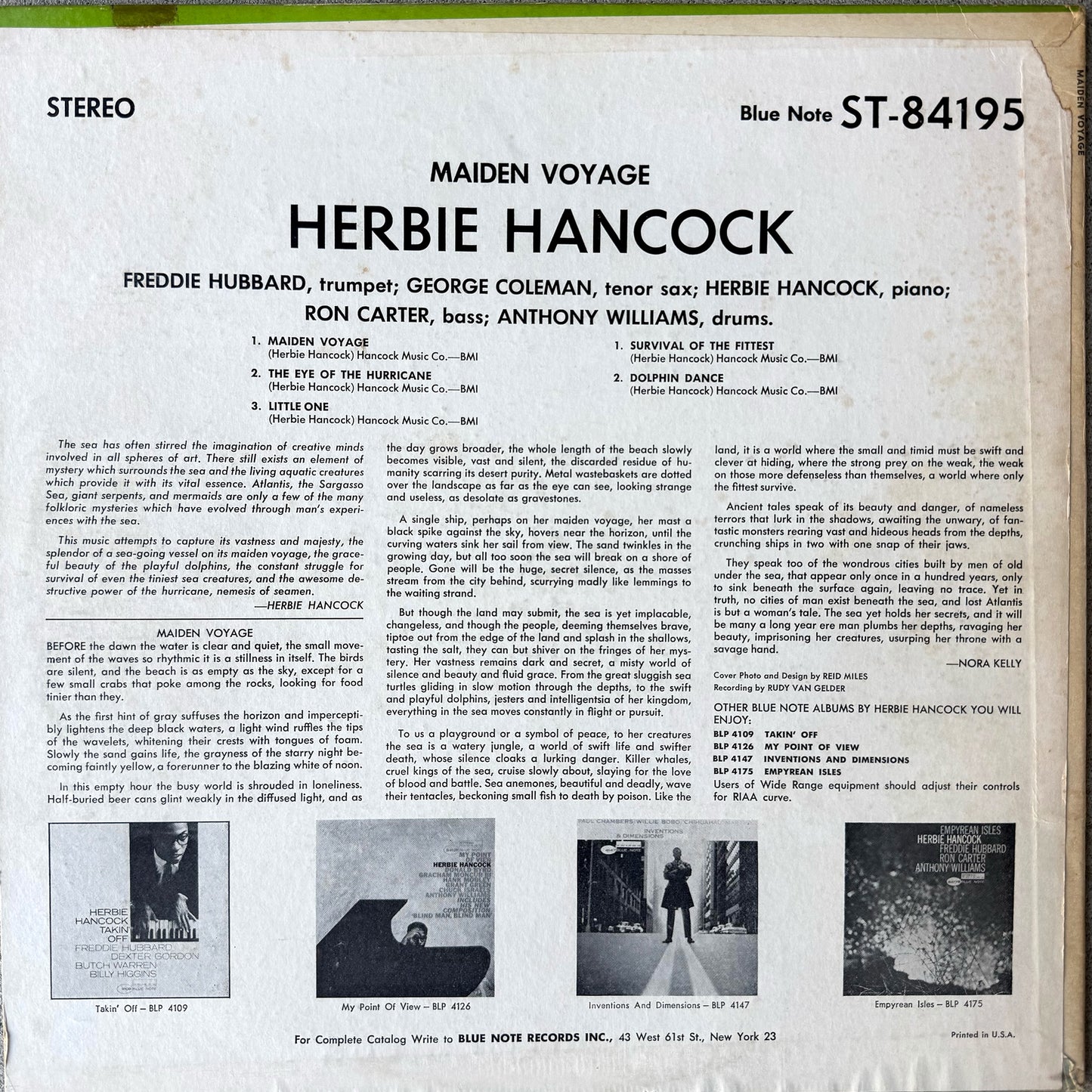 84195/ HERBIE HANCOCK - Maiden Voyage