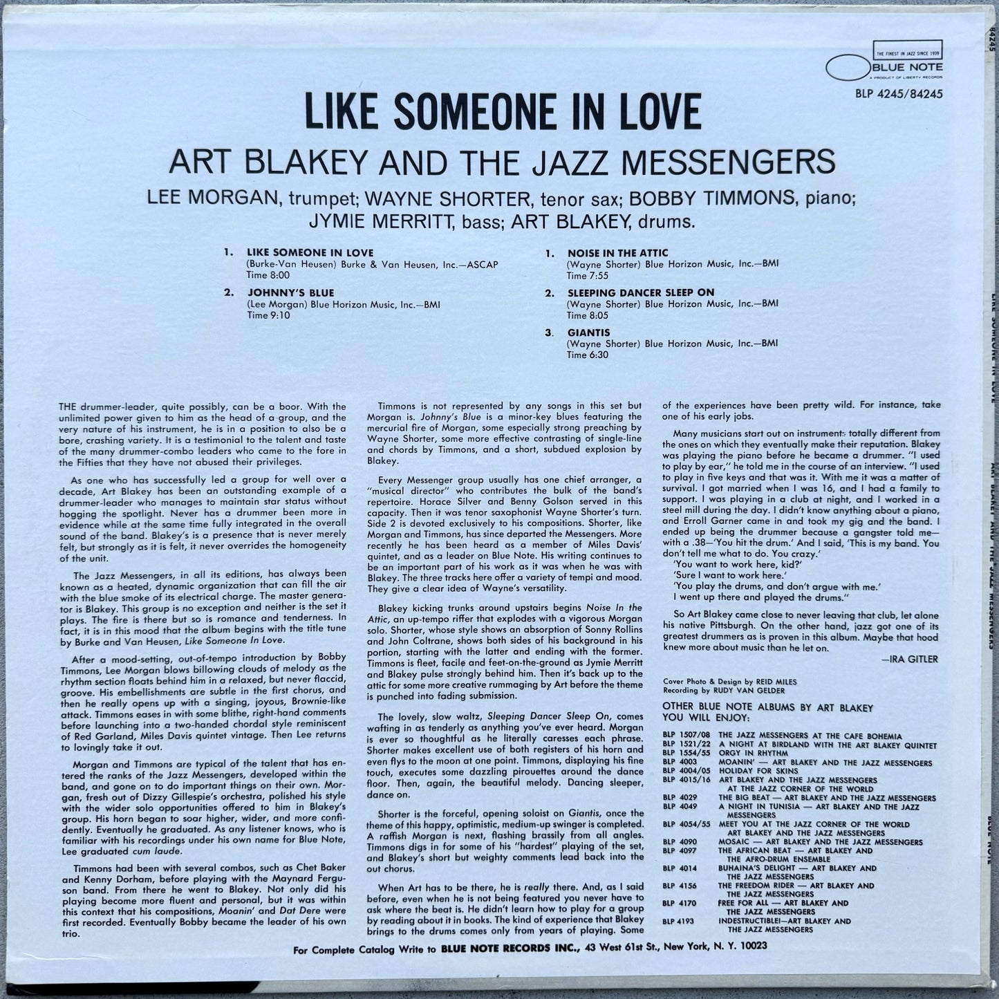 84245/ ART BLAKEY - Like Someone In Love